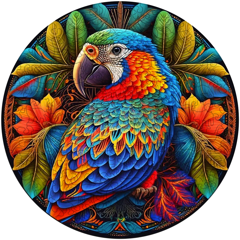 Wooden Jigsaw Puzzle 1000 Pieces | Beautiful Parrot | Unique Puzzle