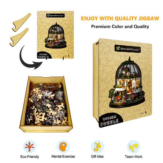 Botanical House Wooden Jigsaw Puzzle