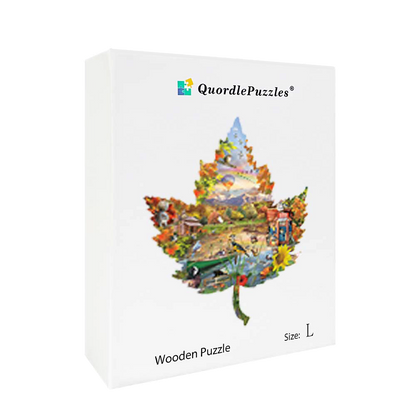 Autumn Shoreline Wooden Jigsaw Puzzle