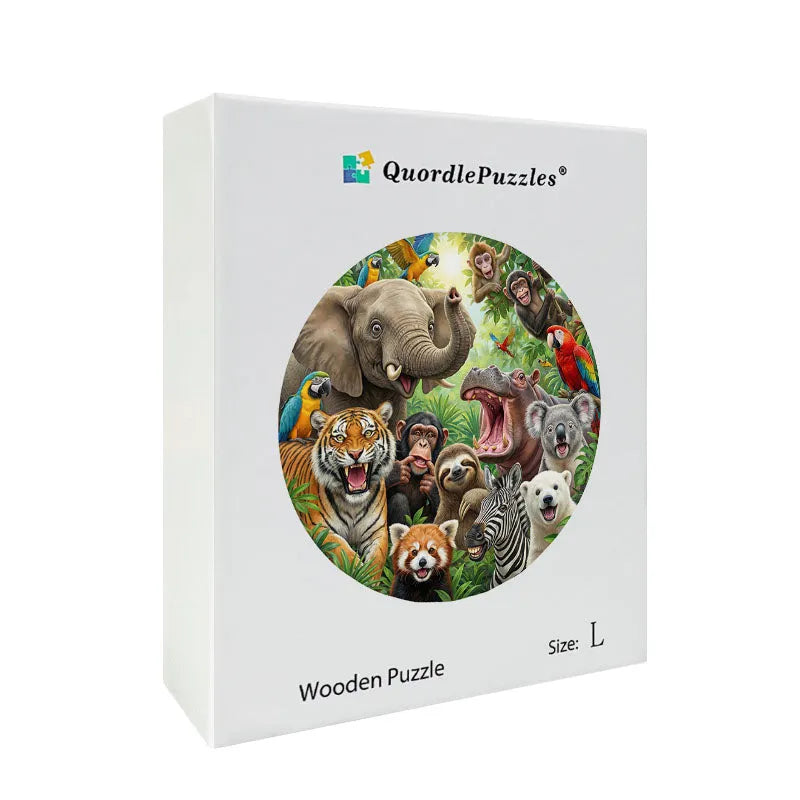 Jungle Parade  Animal Friends Wooden Jigsaw Puzzle
