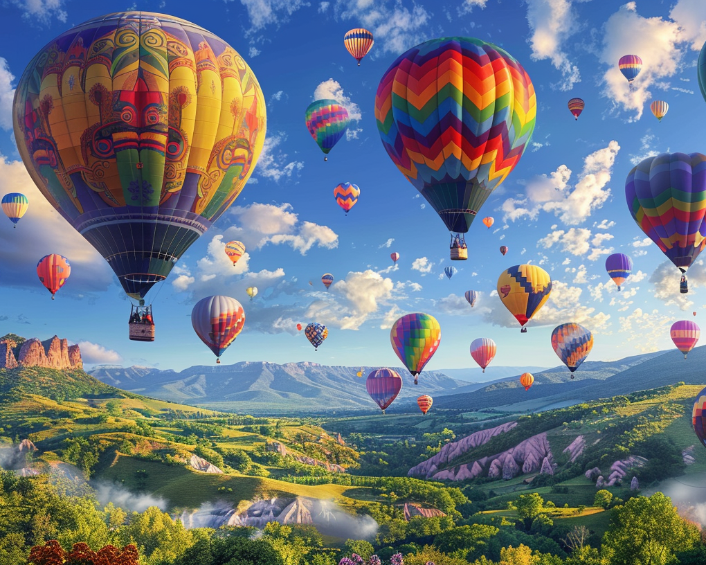 Hot Air Balloons Wooden Jigsaw Puzzle