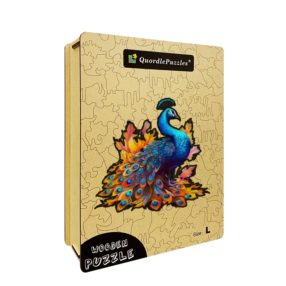 🔥Last Day 92% OFF-Striking peacock Wooden Jigsaw Puzzle
