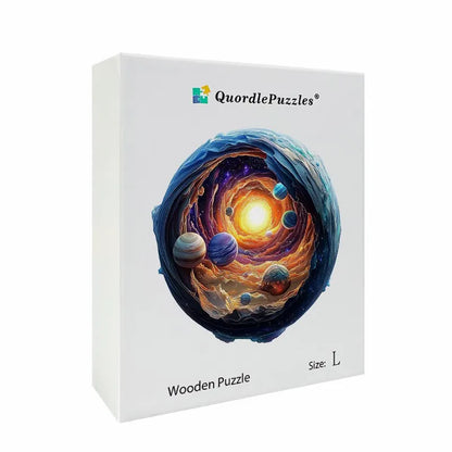 3D Cosmic Spiral Wooden Jigsaw Puzzle
