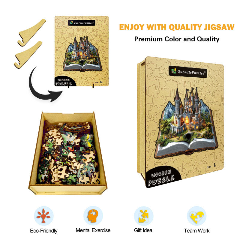 3D Enchanted Castle Wooden Jigsaw Puzzle