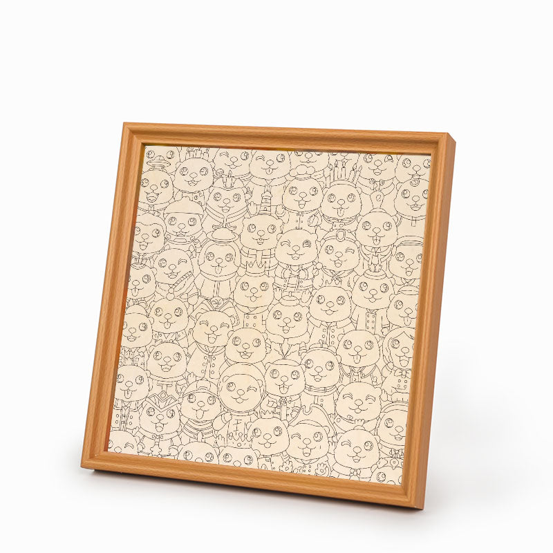 Sloths - Wooden Coloring Puzzle