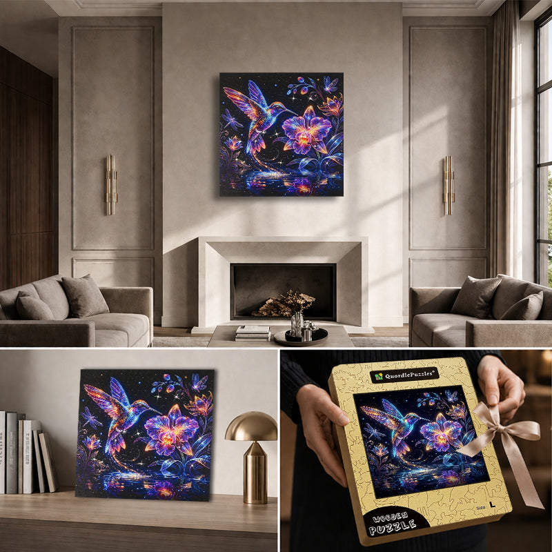 Celestial Hummingbird Glow – Crystal Edition