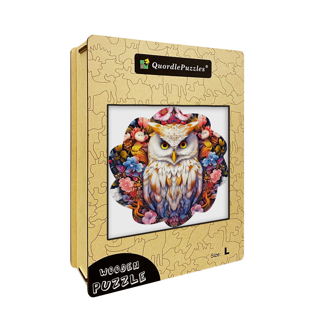 🔥LAST DAY 86% -Minimal Cute Baby Owl Wooden Jigsaw Puzzle