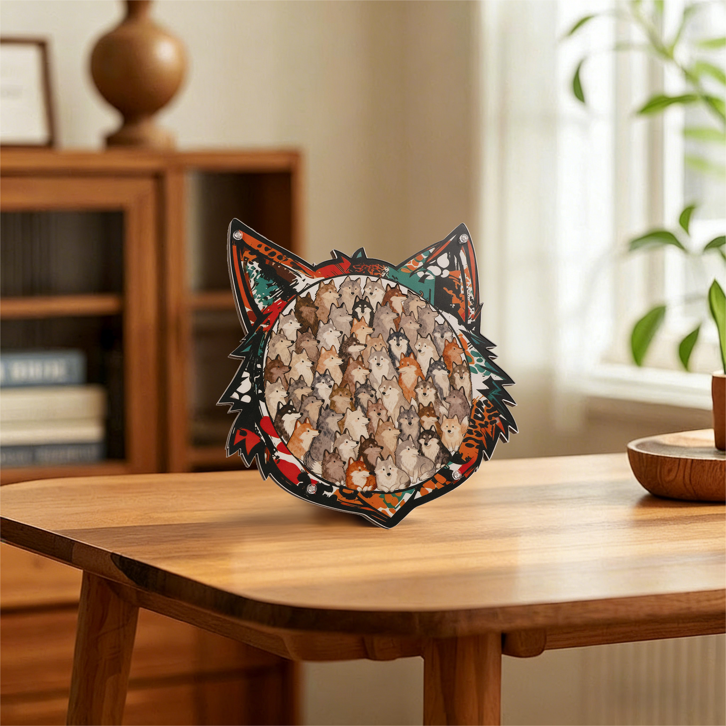 Woodland Wolf Gathering Display Puzzle