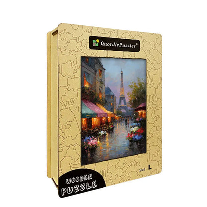 Parisian Twilight Wooden Jigsaw Puzzle