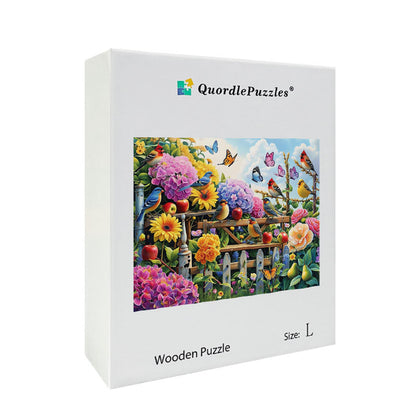 Flower Garden Wooden Jigsaw Puzzle