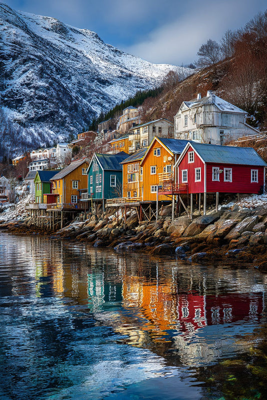 Arctic Village Wooden Jigsaw Puzzle