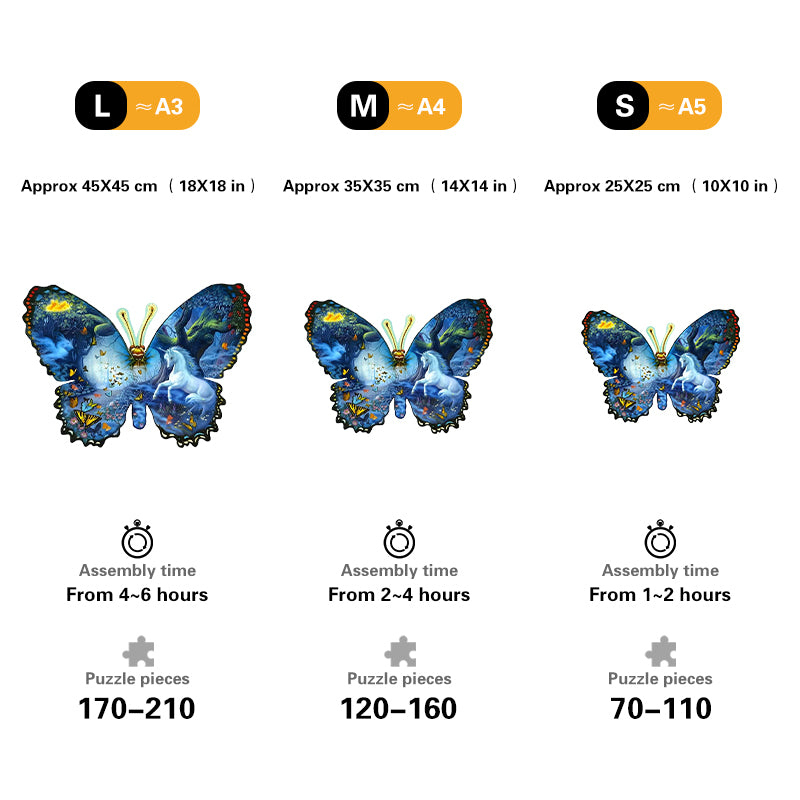 🔥LAST DAY 82% OFF-Butterflies and Unicorns puzzle