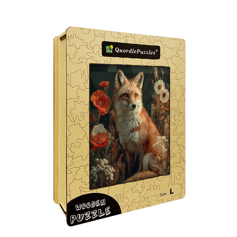 Mystical Fox Wooden Jigsaw Puzzle