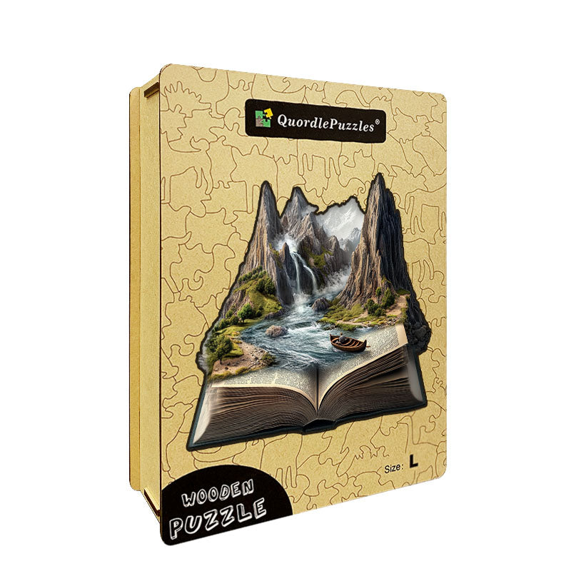 3D Mountain River Passage Wooden Jigsaw Puzzle