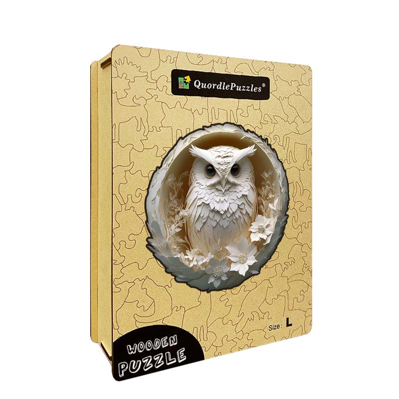 3D Owl in Nest Wooden Jigsaw Puzzle