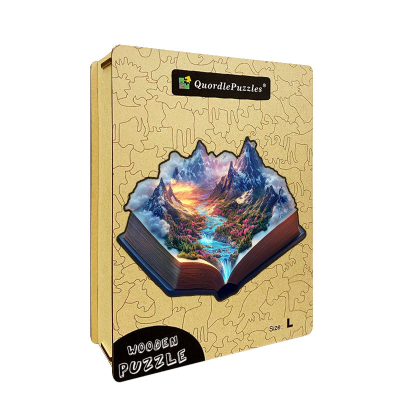 3D Majestic Mountains Wooden Jigsaw Puzzle