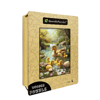 Ducklings & Eggs Wooden Jigsaw Puzzle