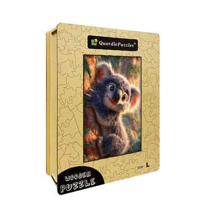Cute Koala Wooden Jigsaw Puzzle