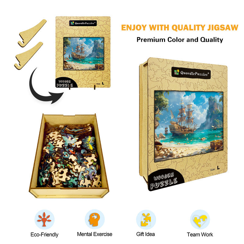 Pirate Island Wooden Jigsaw Puzzle