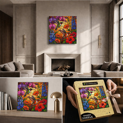 Hummingbird Paradise Bloom – Crystal Edition
