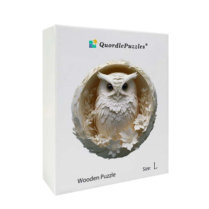 3D Owl in Nest Wooden Jigsaw Puzzle