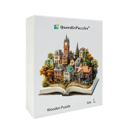 3D Town Square Wooden Jigsaw Puzzle