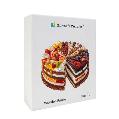 3D Fruit Cake Wooden Jigsaw Puzzle