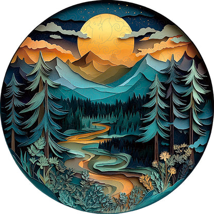 🔥LAST DAY 85% OFF - Moonlit Mountain Path