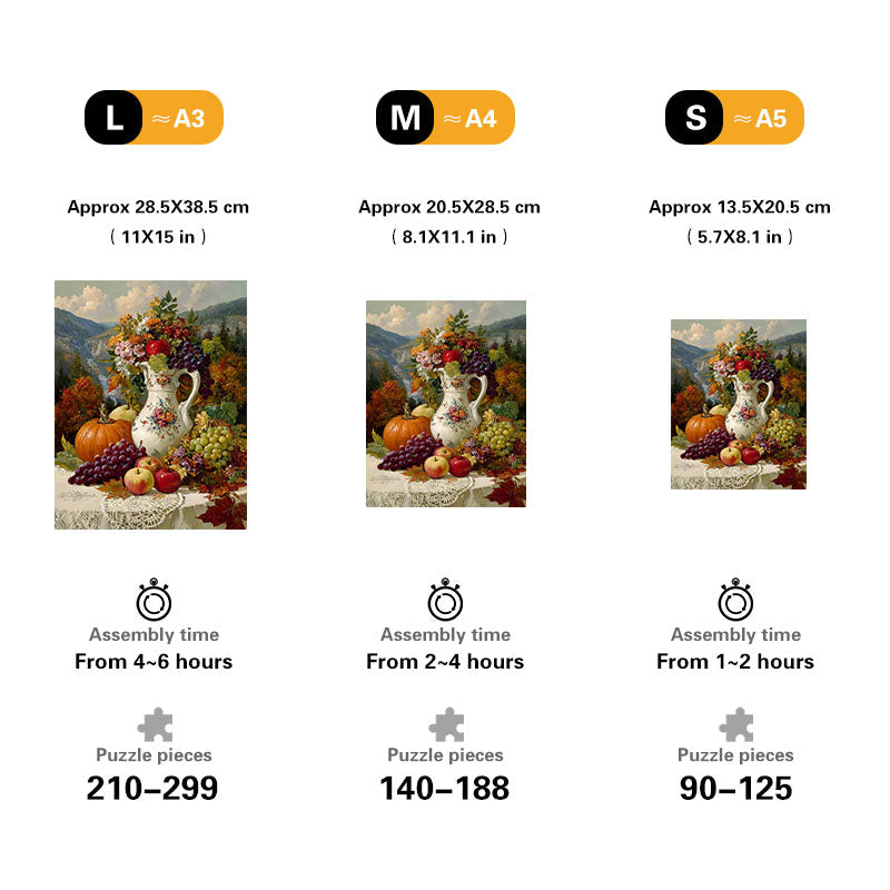 Mountain Harvest Wooden Jigsaw Puzzle