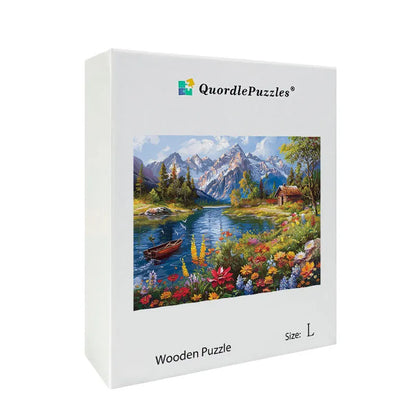 Alpine Cabin Wooden Jigsaw Puzzle