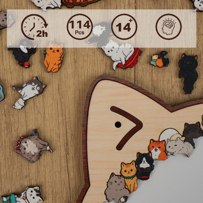 Whisker Town Gathering Display Puzzle