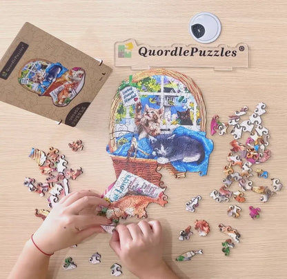 🔥LAST DAY 93% -Special Shaped Wooden Jigsaw Puzzle