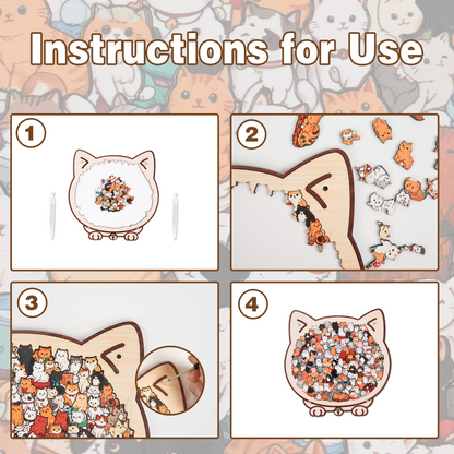 Whisker Town Gathering Display Puzzle