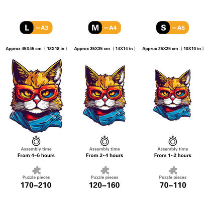 🔥LAST DAY 88% OFF - Cat with Sunglasses