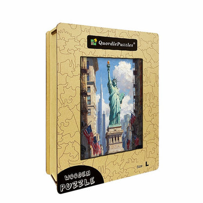 Statue Liberty Wooden Jigsaw Puzzle
