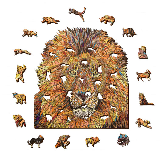 Yellow Lion Jigsaw Puzzle