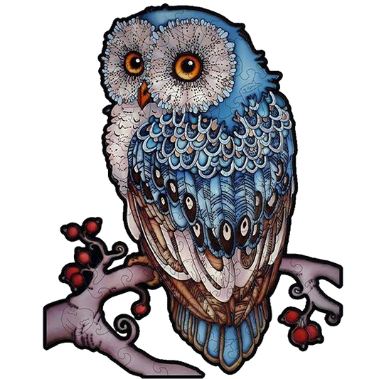 Blue Tailed Owl Jigsaw Puzzle