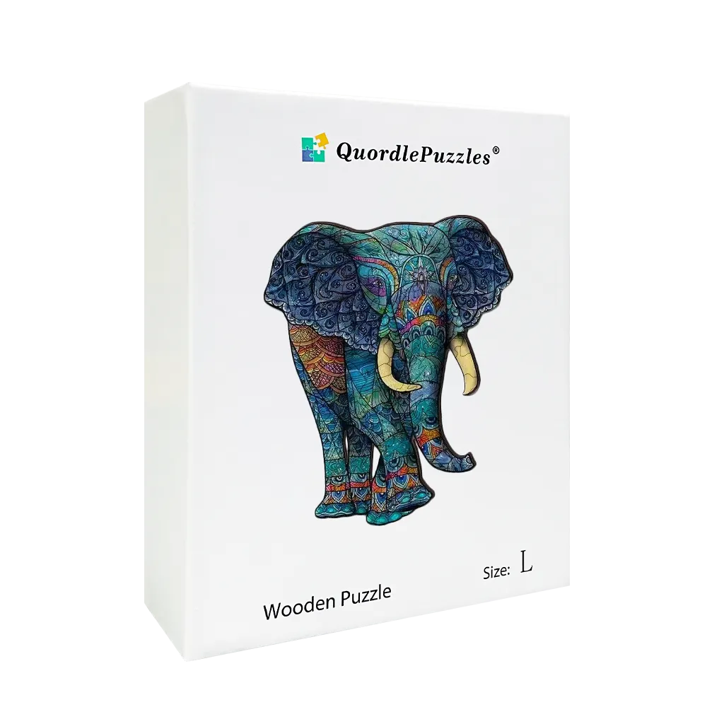 Colorful Elephant Jigsaw Puzzle