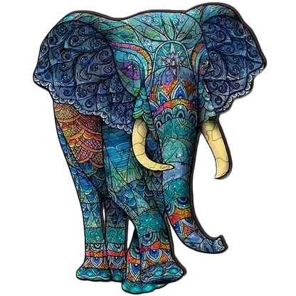 Colorful Elephant Jigsaw Puzzle