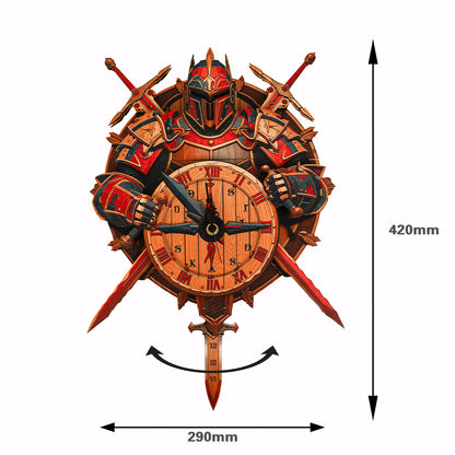 Knight’s Compass Timepiece Wooden Clock Puzzle