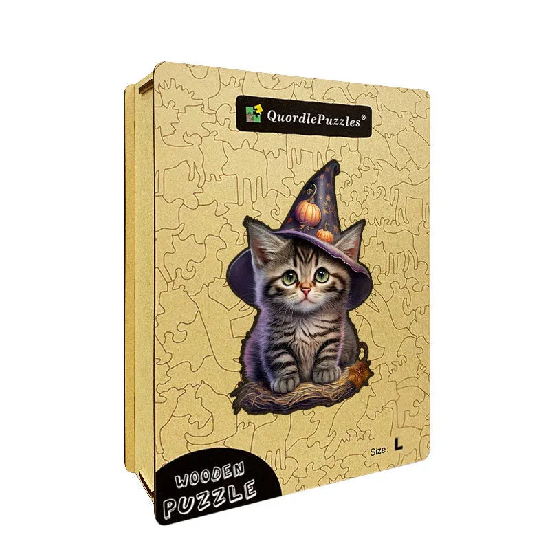🔥LAST DAY 84% OFF - Cute Kitten and Halloween Pumpkin