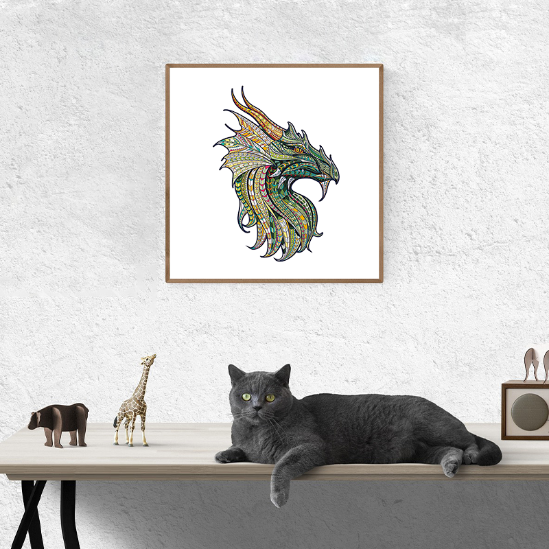 Green Dragon Head Puzzle