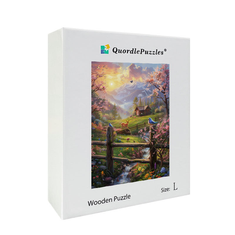 Spring Valley Wooden Jigsaw Puzzle