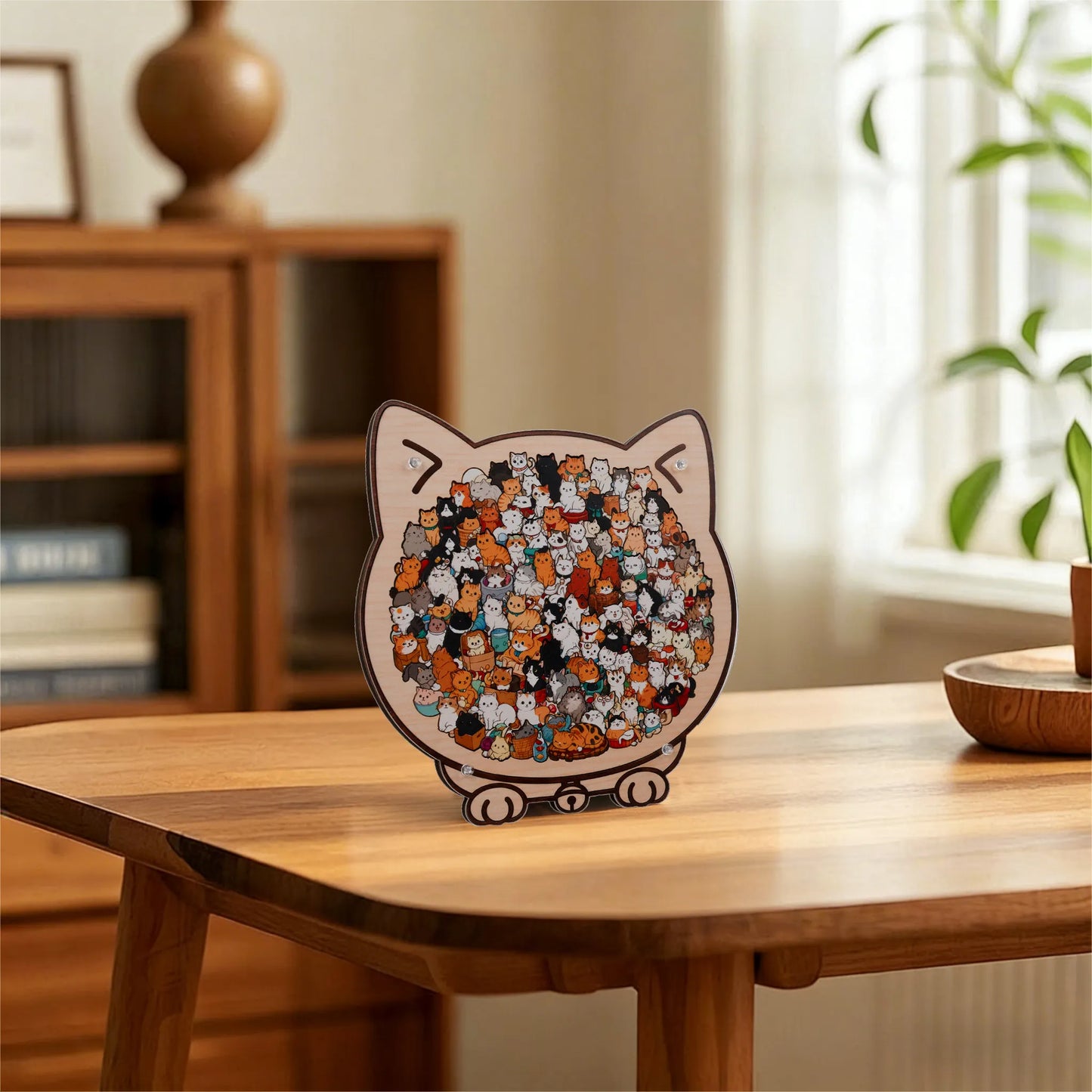 Whisker Town Gathering Display Puzzle