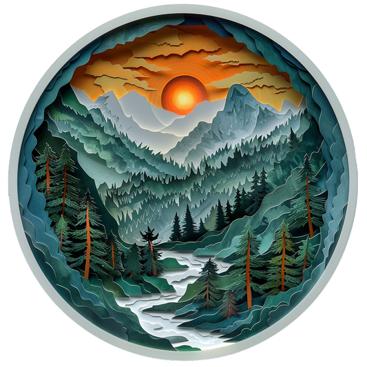 Paper Mountains Wooden Jigsaw Puzzle