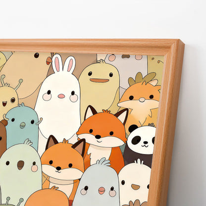 Cute Critters- Wooden Coloring Puzzle