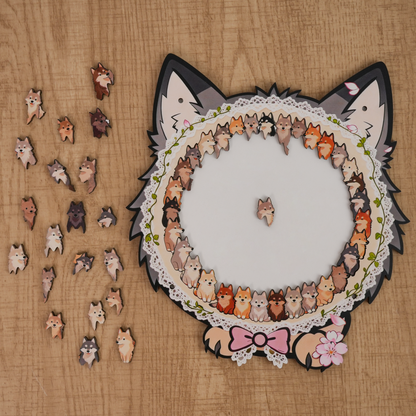 Wolf Pack Gathering Display Puzzle