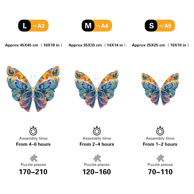 Bright Butterfly Puzzle