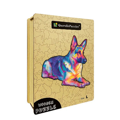 Artistic Dog Wooden Puzzle