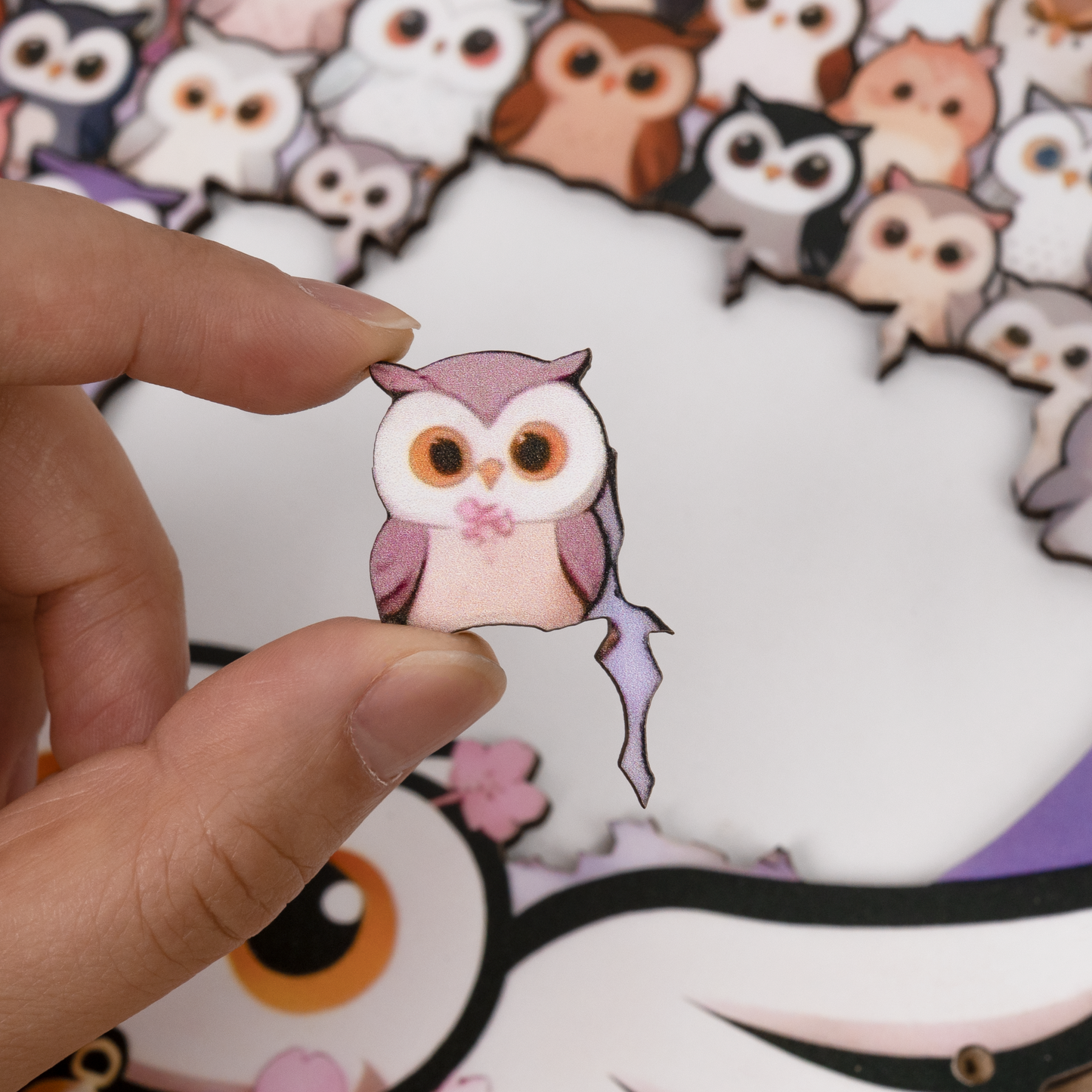 Enchanted Owl Gathering Display Puzzle